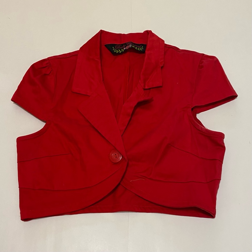 ⭐️ Body Central orange crop jacket, size medium